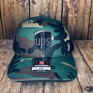 Camo Trucker Hat - "UPS" Richardson Snap Back